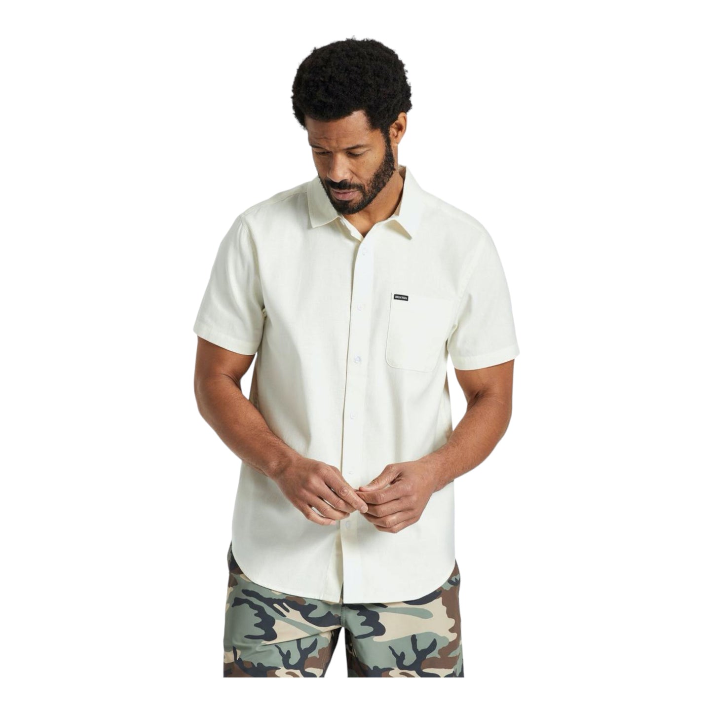 Brixton - Charter Oxford S/S Shirt - Off White