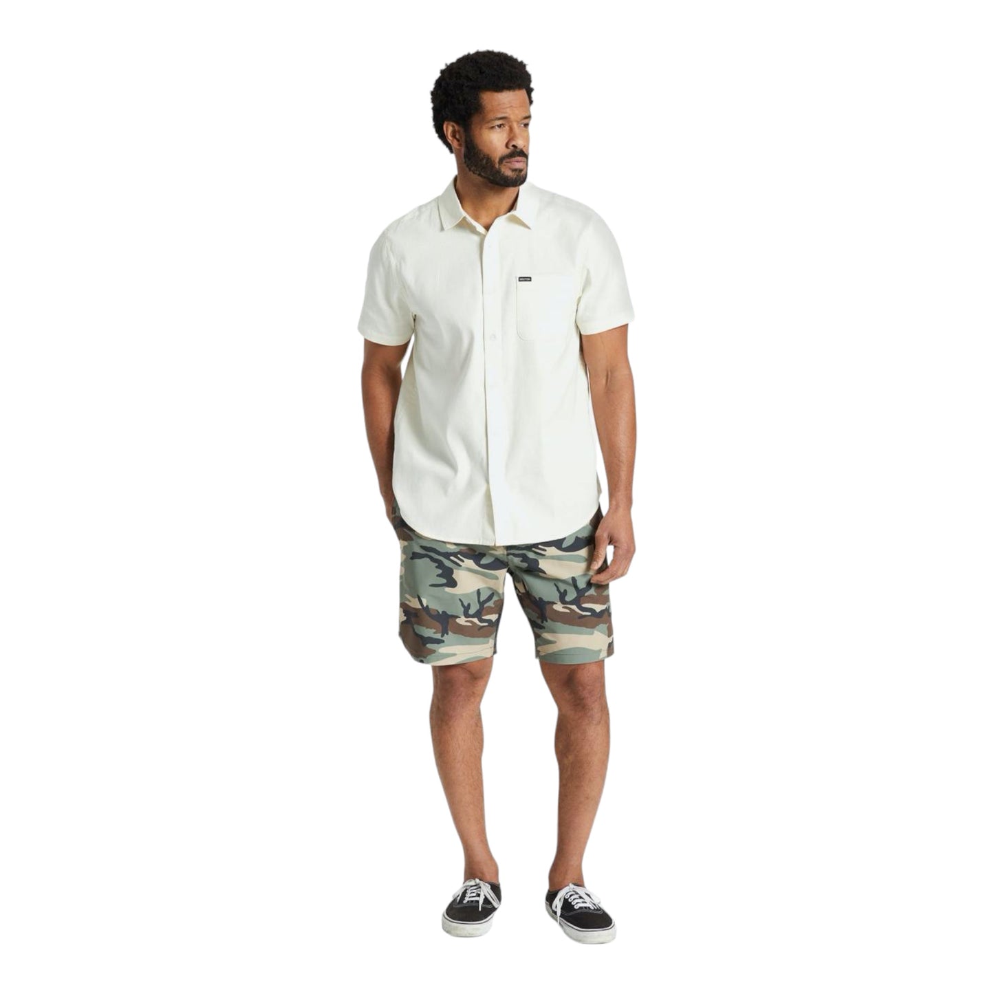 Brixton - Charter Oxford S/S Shirt - Off White