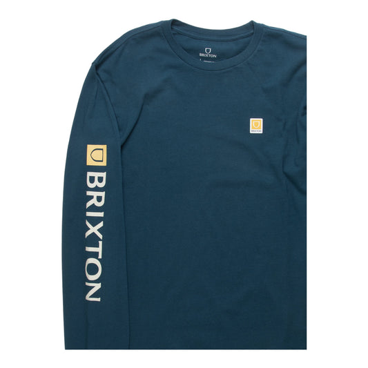 Brixton - Beta II L/S Tee - Moonlit Ocean