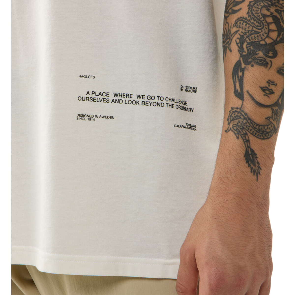 Haglöfs Outsiders Graphic Tee - Soft White