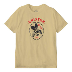 Brixton Reeder S/S T-Shirt - Straw