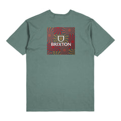 Brixton Alpha Square S/S T-Shirt - Chinois Green/Charcoal/Terraco