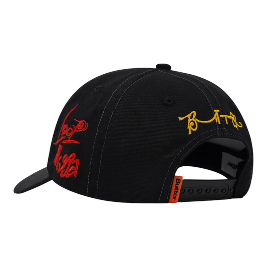 Butter Goods x Madlib - Alias 6 Panel Cap - Black