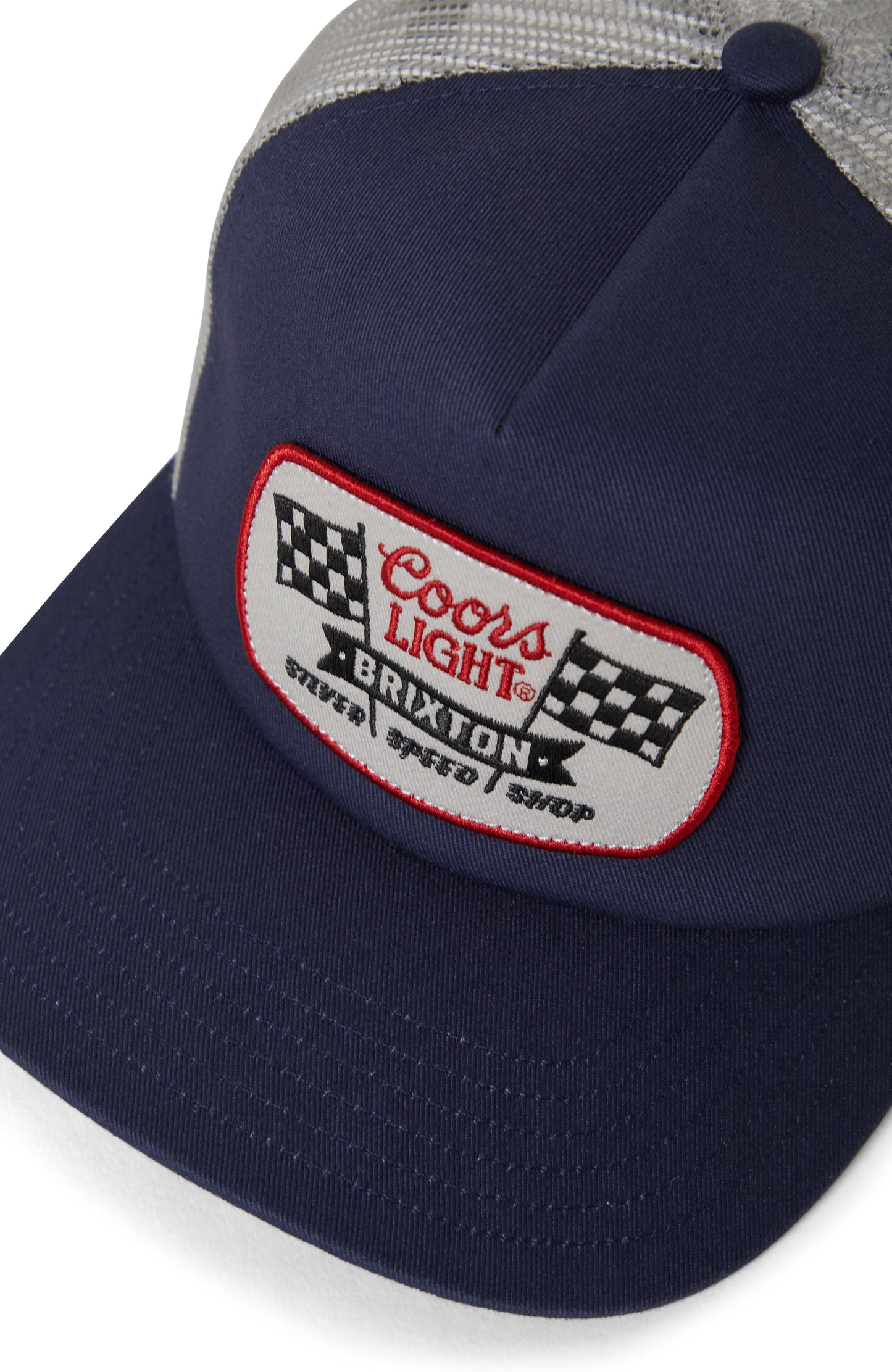 Brixton x Coors Light Pit Stop MP Trucker - Navy Silver