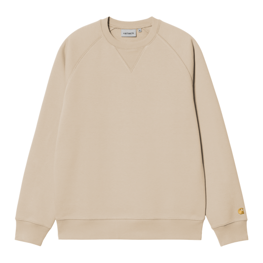 Carhartt WIP Chase Sweat - Fleur De Sel/Gold