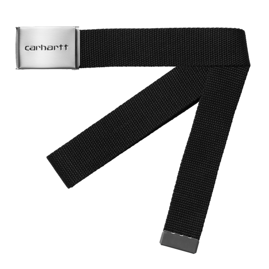 Carhartt WIP Clip Belt Chrome - Black