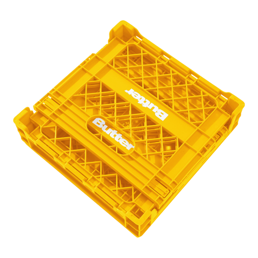 Butter Goods Record Crate - Yellow