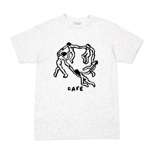 Skate Cafe Dance Circle T-Shirt - Ash Heather