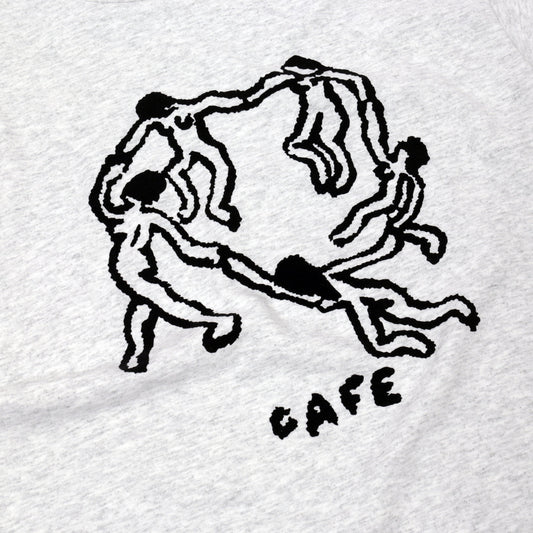 Skate Cafe Dance Circle T-Shirt - Ash Heather