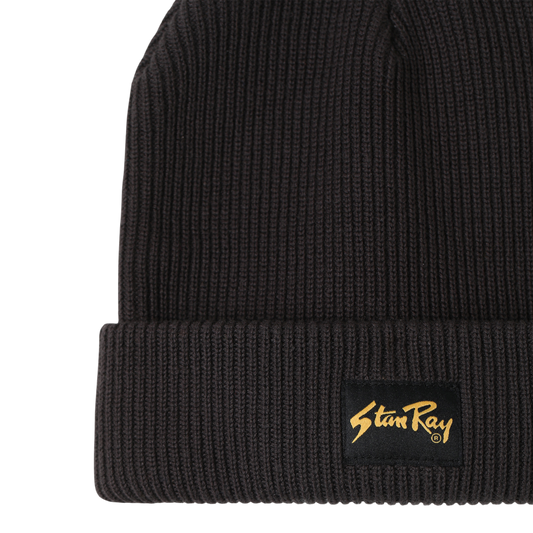 Stan Ray Fold Beanie - Washed Black