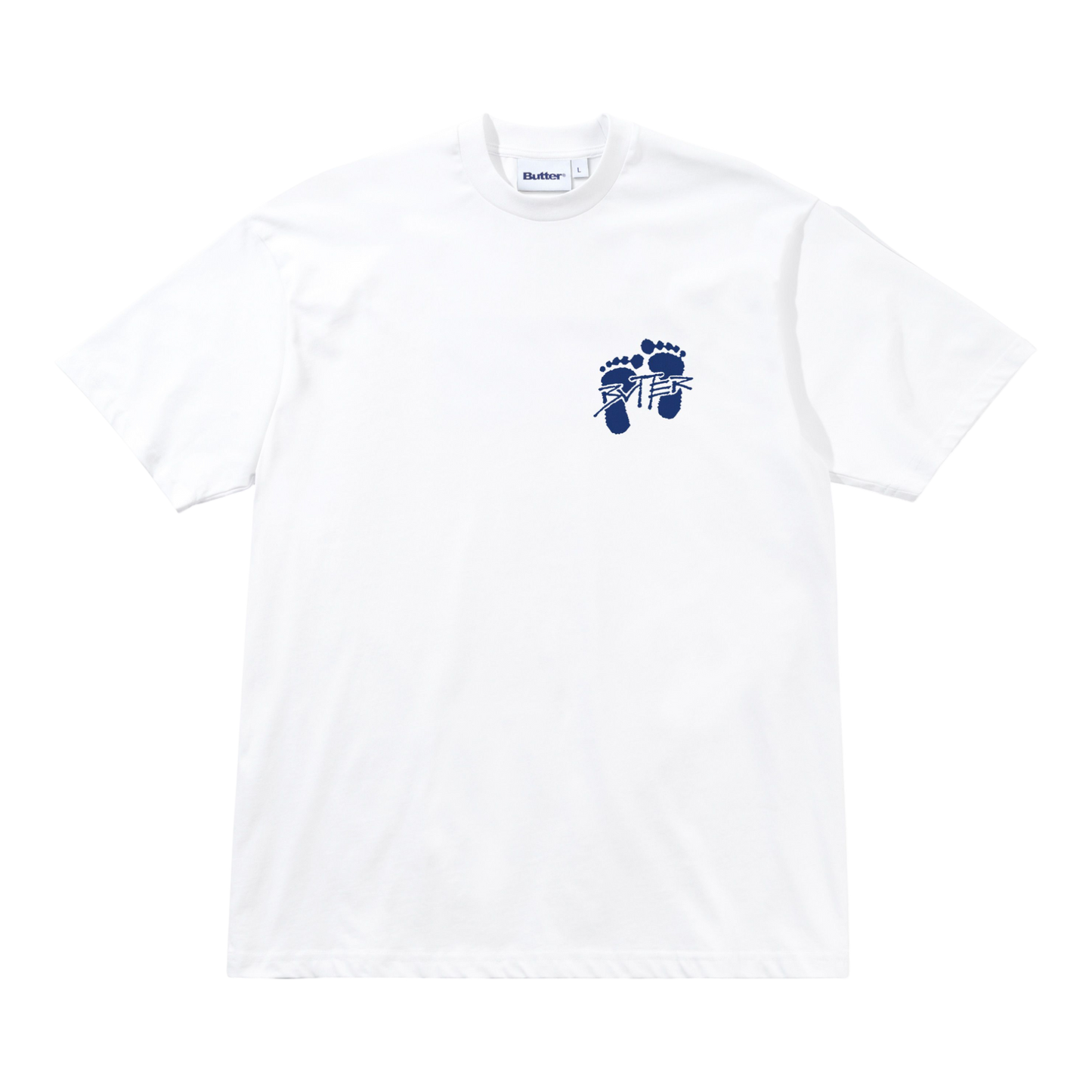 Butter Goods - Footprints T-Shirt - White