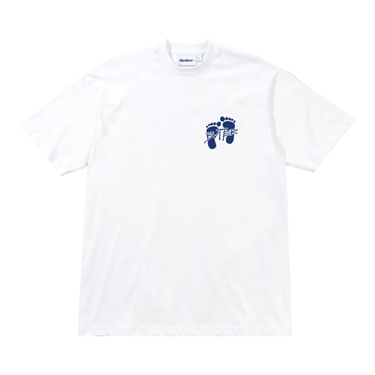 Butter Goods - Footprints T-Shirt - White