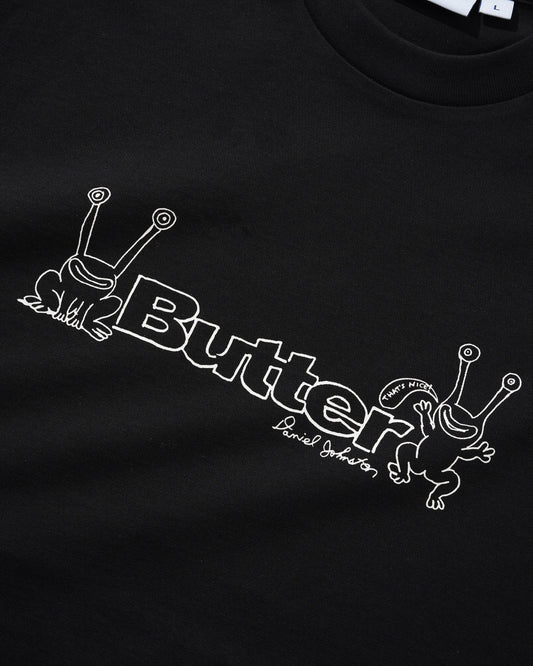 Butter Goods x Daniel Johnson - Frog Logo T-Shirt - Black