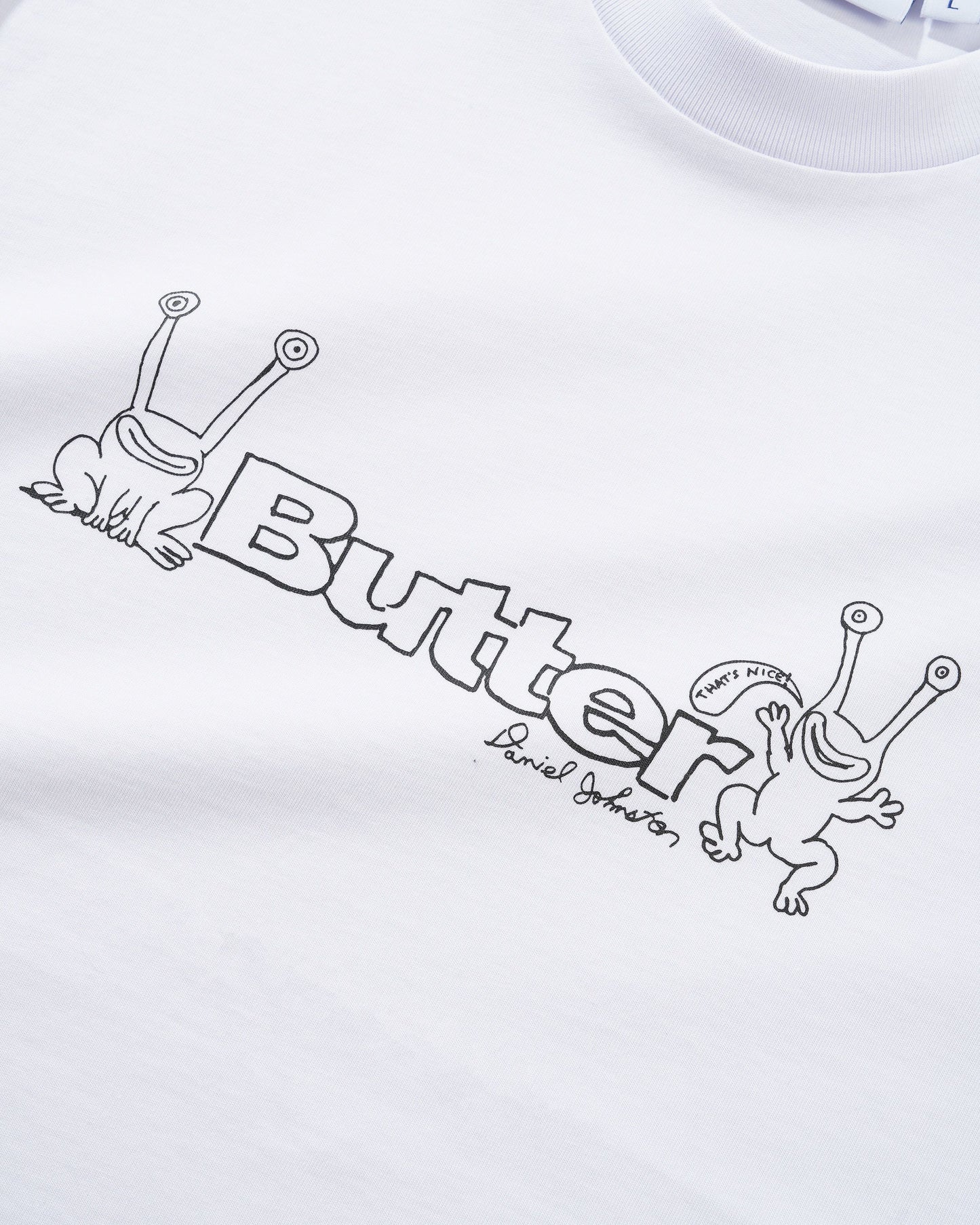 Butter Goods x Daniel Johnson - Frog Logo T-Shirt - White