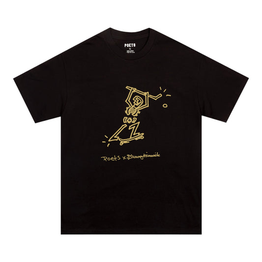 POETS X DANNY MINNICK T-SHIRT - BLACK