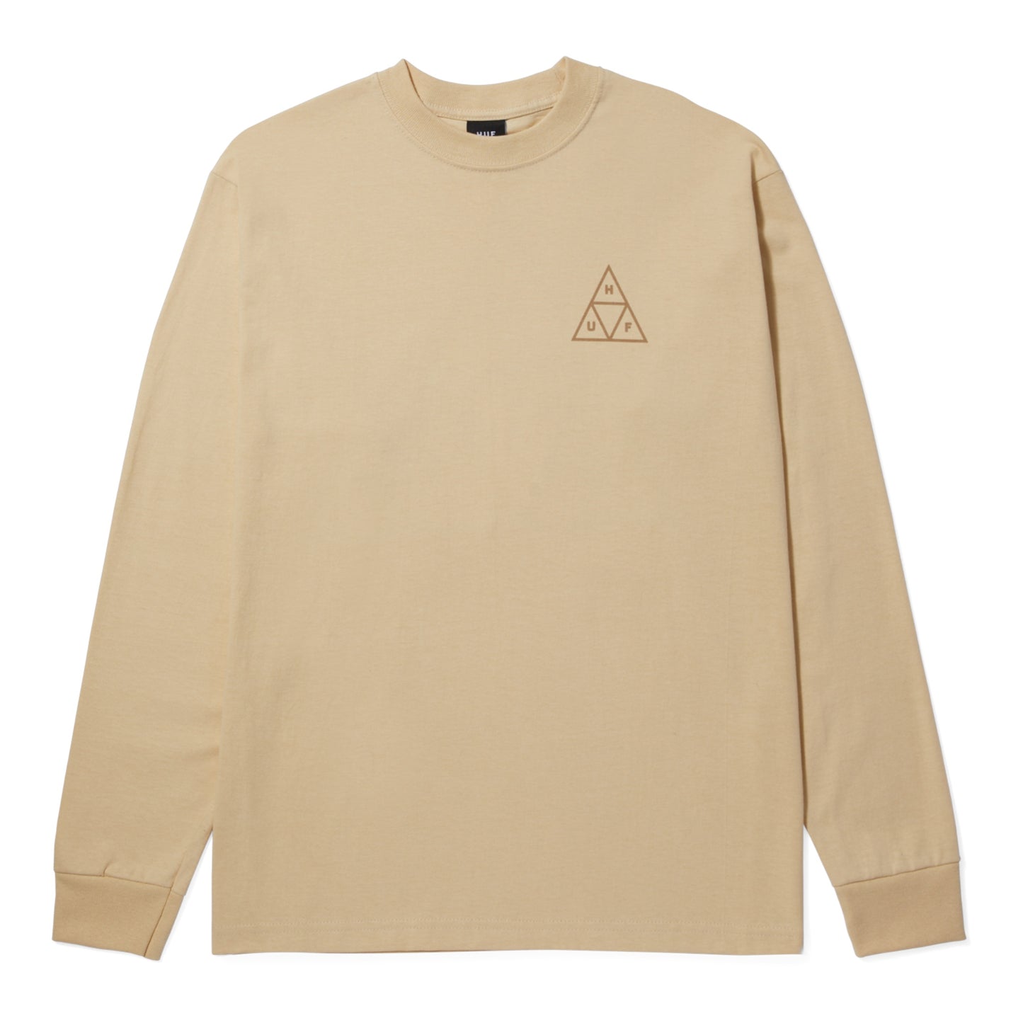 HUF Set Triple Triangle L/S Tee - Wheat