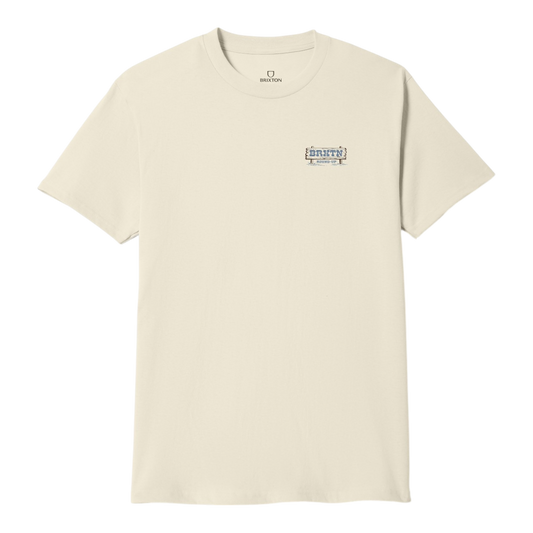 Brixton Hutchins S/S T-Shirt - Cream