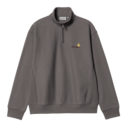 Carhartt WIP Half Zip American Script Sweat - Porphyry