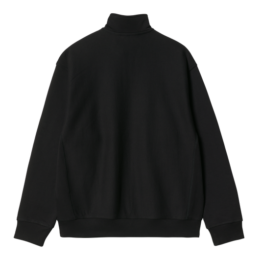 Carhartt WIP Half Zip American Script Sweat - Black