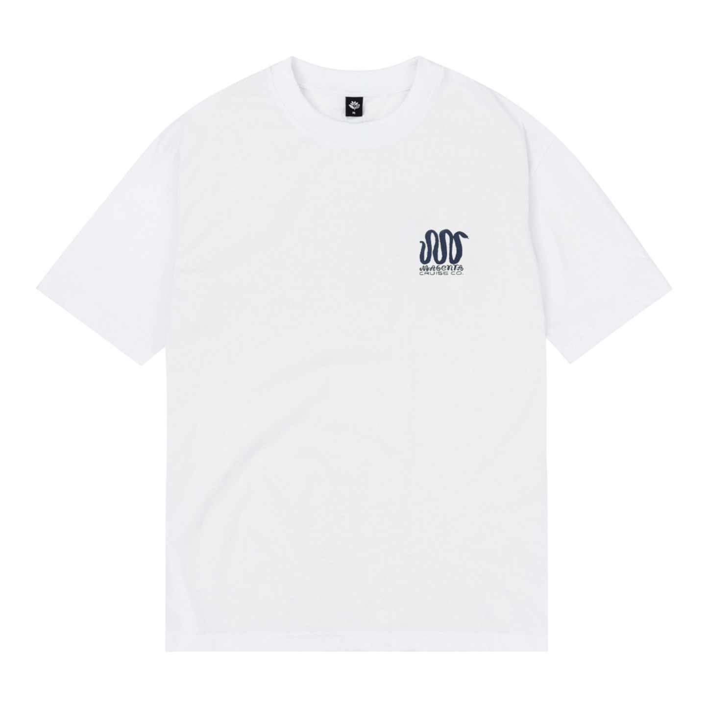 Magenta - Cruise Co T-Shirt - White