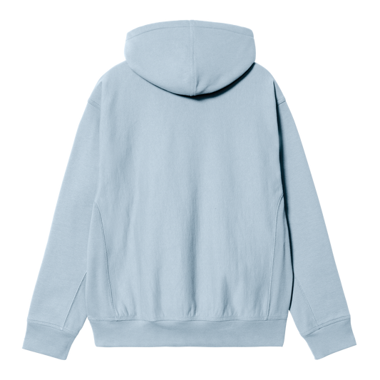 Carhartt WIP Hooded American Script Sweat - Frosted Blue