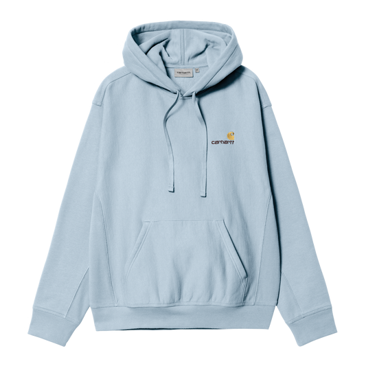 Carhartt WIP Hooded American Script Sweat - Frosted Blue
