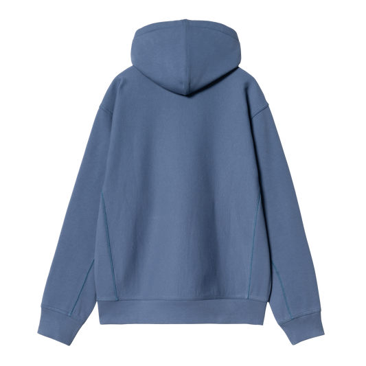 Carhartt WIP Hooded American Script Sweat - Blue Iris