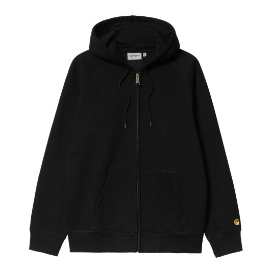 Carhartt WIP Hooded Chase Jacket - Black/Gold