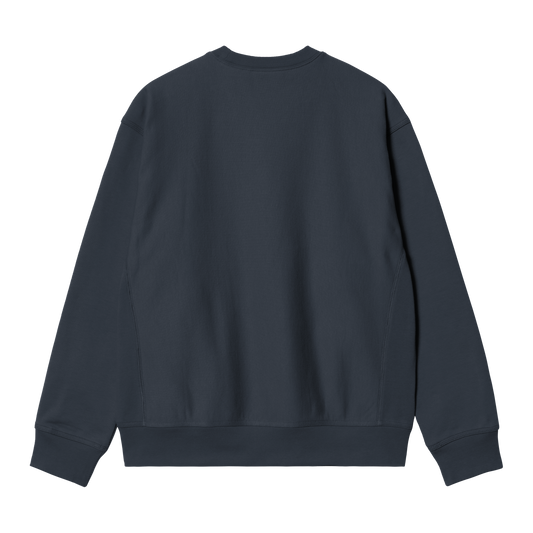 Carhartt WIP American Script Sweat - Deep Night