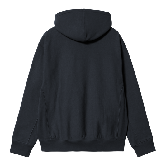 Carhartt WIP Hooded American Script Sweat - Deep Night