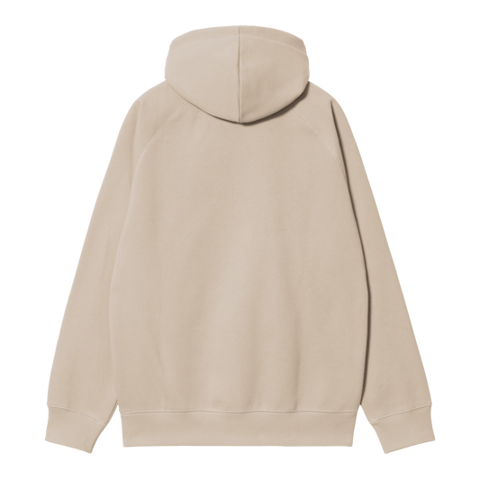 Carhartt WIP Hooded Chase Sweatshirt - Fleur De Sel / Gold