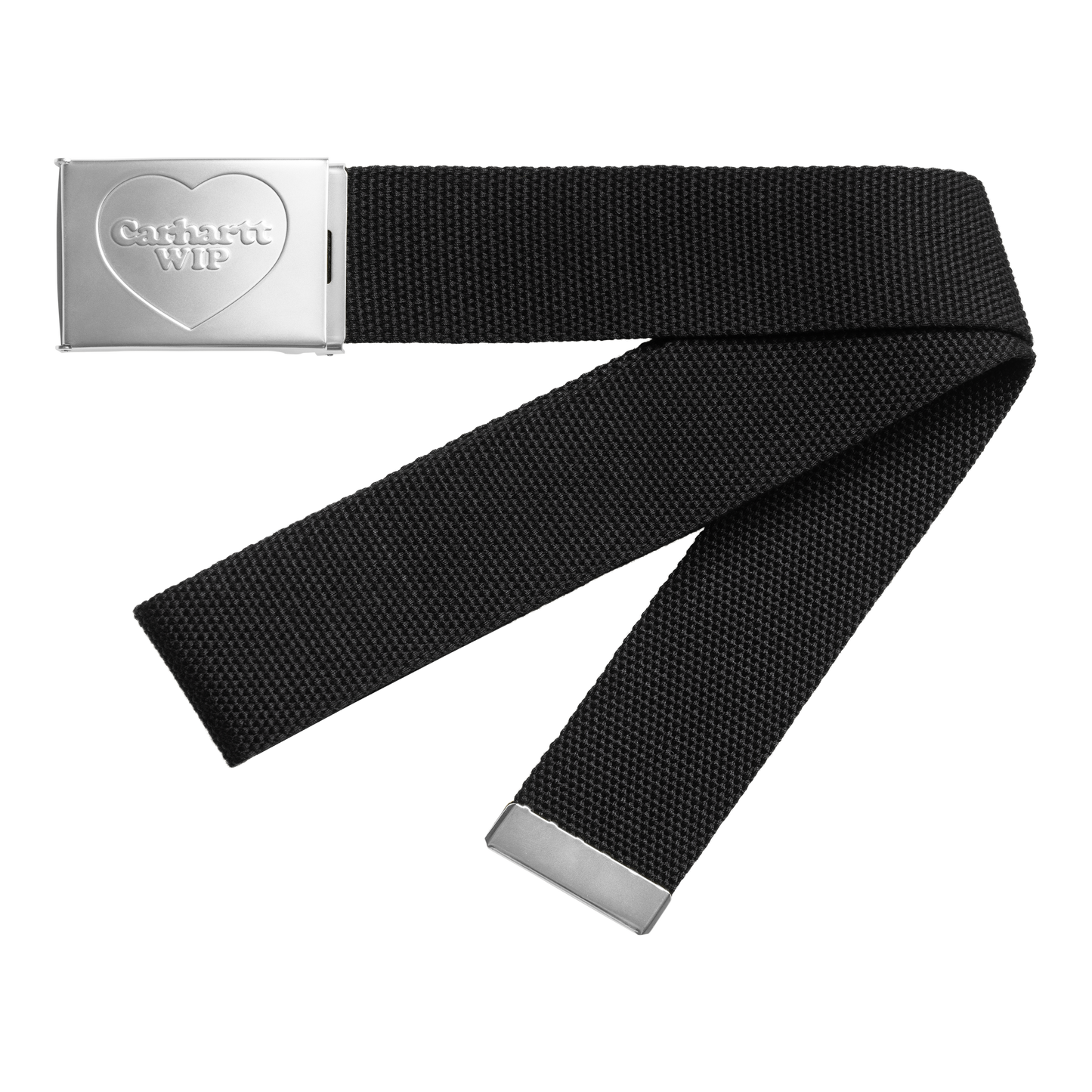 Carhartt WIP Heart Clip Belt - Black / Silver