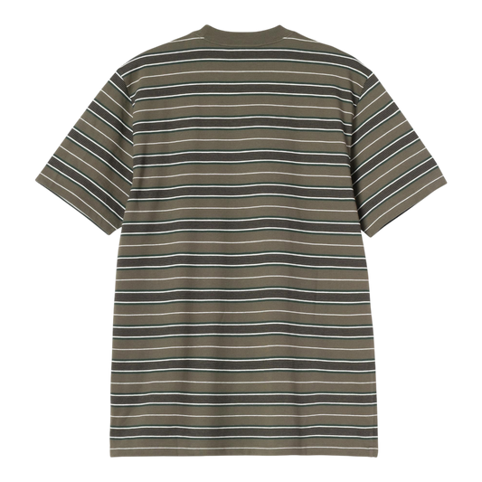 Carhartt WIP S/S Bronson T-Shirt - Bronson Stripe, Cypress