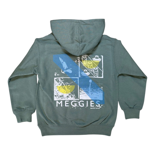 Forw4rd Meggies Grid Youth Hoodie - Dusty Green