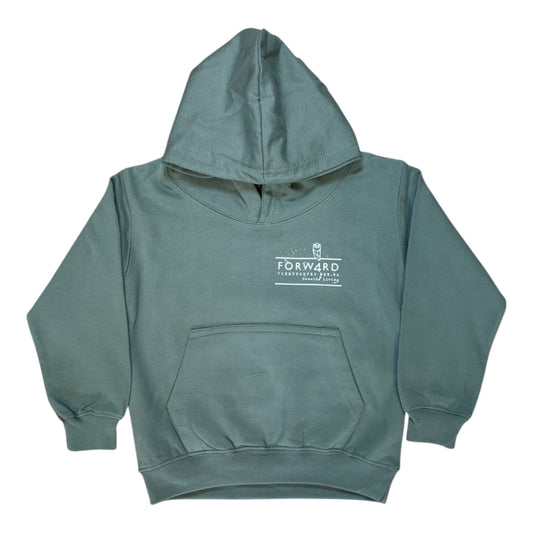 Forw4rd Meggies Grid Youth Hoodie - Dusty Green