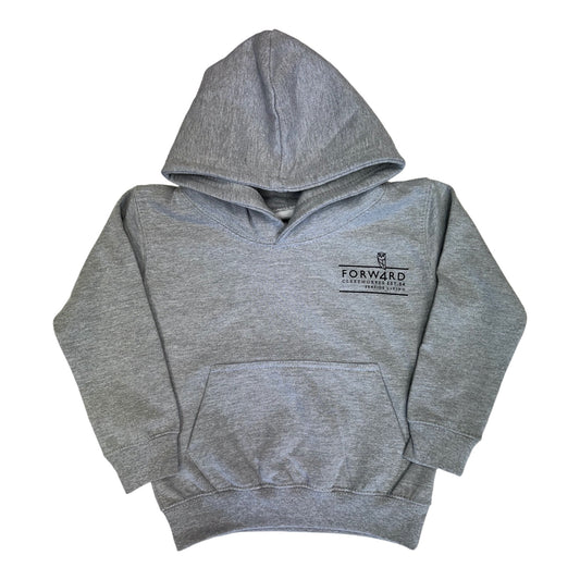 Forw4rd Meggies Mono Crest Youth Hoodie - Heather Grey