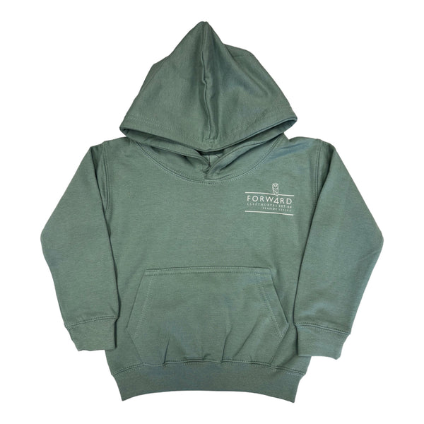 Forw4rd Meggies Mono Crest Youth Hoodie - Dusty Green