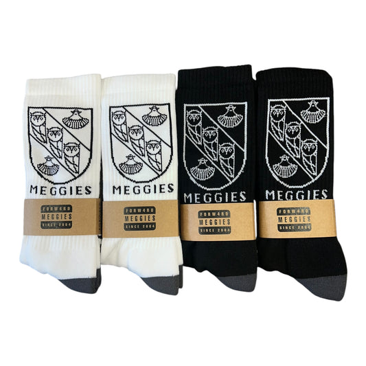 Forw4rd Meggies Mono Crest Socks 4 Pack - Black/White