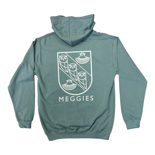 Forw4rd Meggies Mono Crest Hoody - Dusty Green