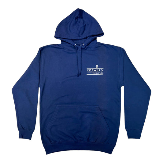 Forw4rd Meggies Mono Crest Hoody - Navy
