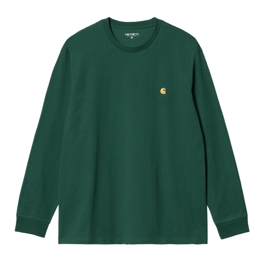 Carhartt WIP L/S Chase T-Shirt - Chervil / Gold