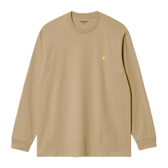 Carhartt WIP L/S Chase T-Shirt - Sable / Gold