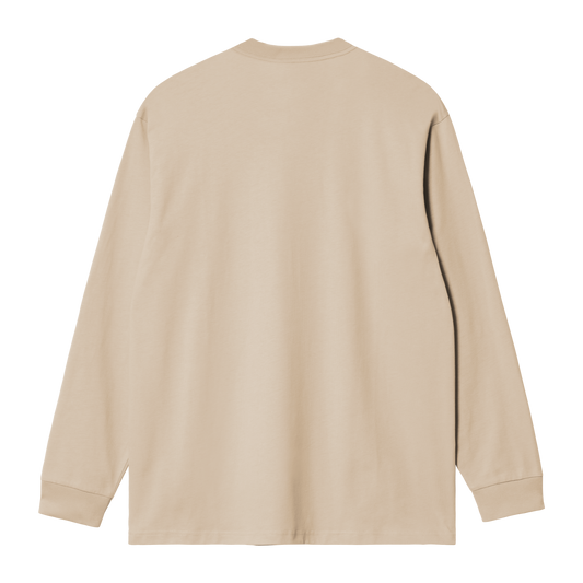 Carhartt WIP L/S Chase T-Shirt - Fleur De Sel / Gold