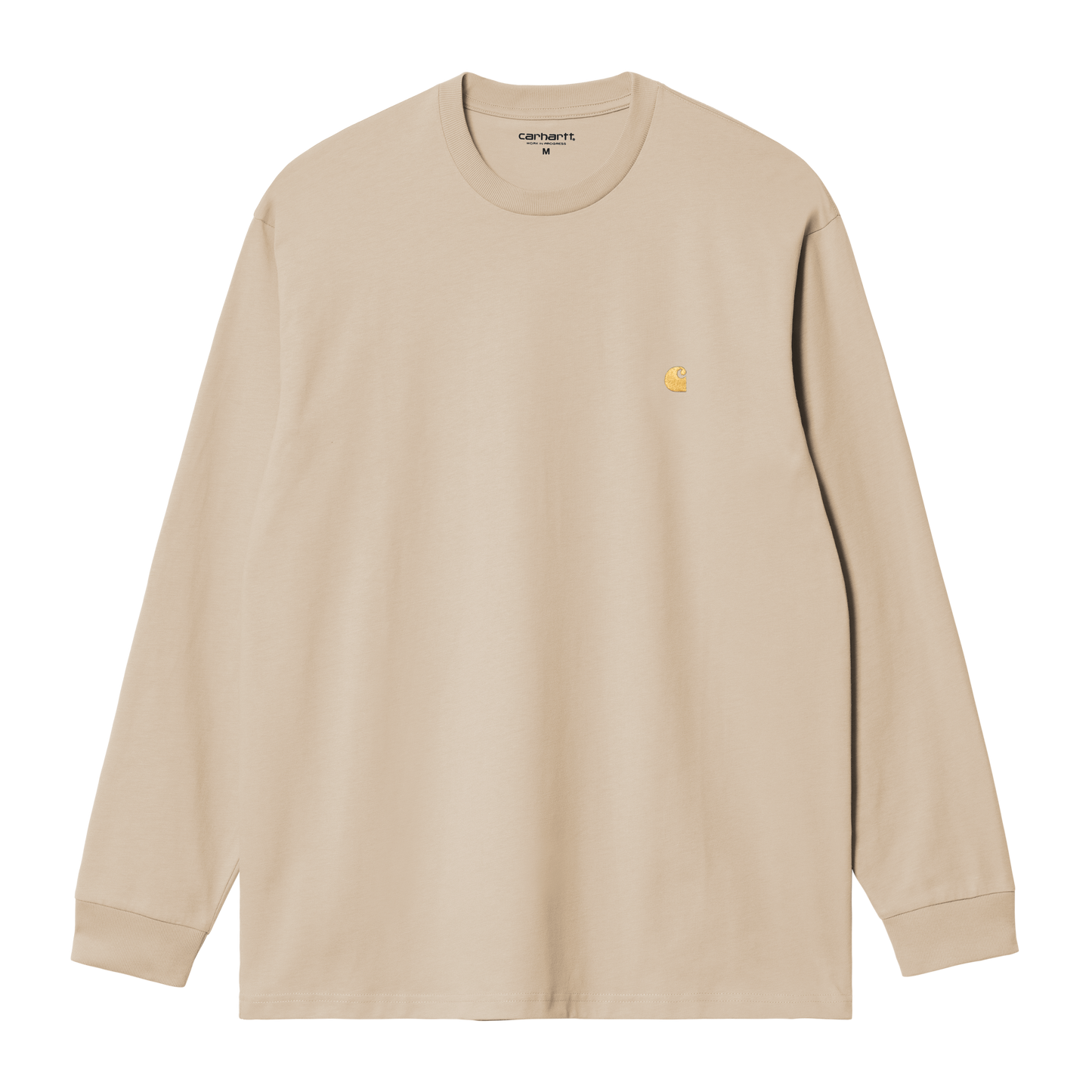Carhartt WIP L/S Chase T-Shirt - Fleur De Sel / Gold