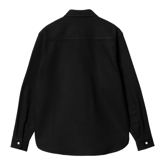 Carhartt WIP L/S Clink Shirt - Black Rigid