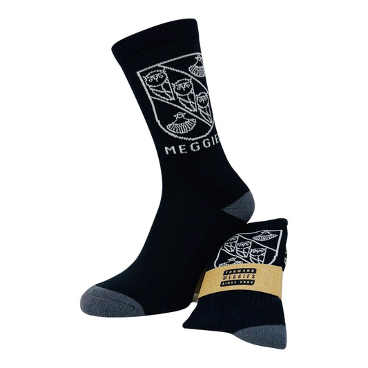 Forw4rd Meggies Mono Crest Socks - Black