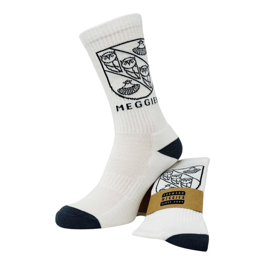 Forw4rd Meggies Mono Crest Socks - White