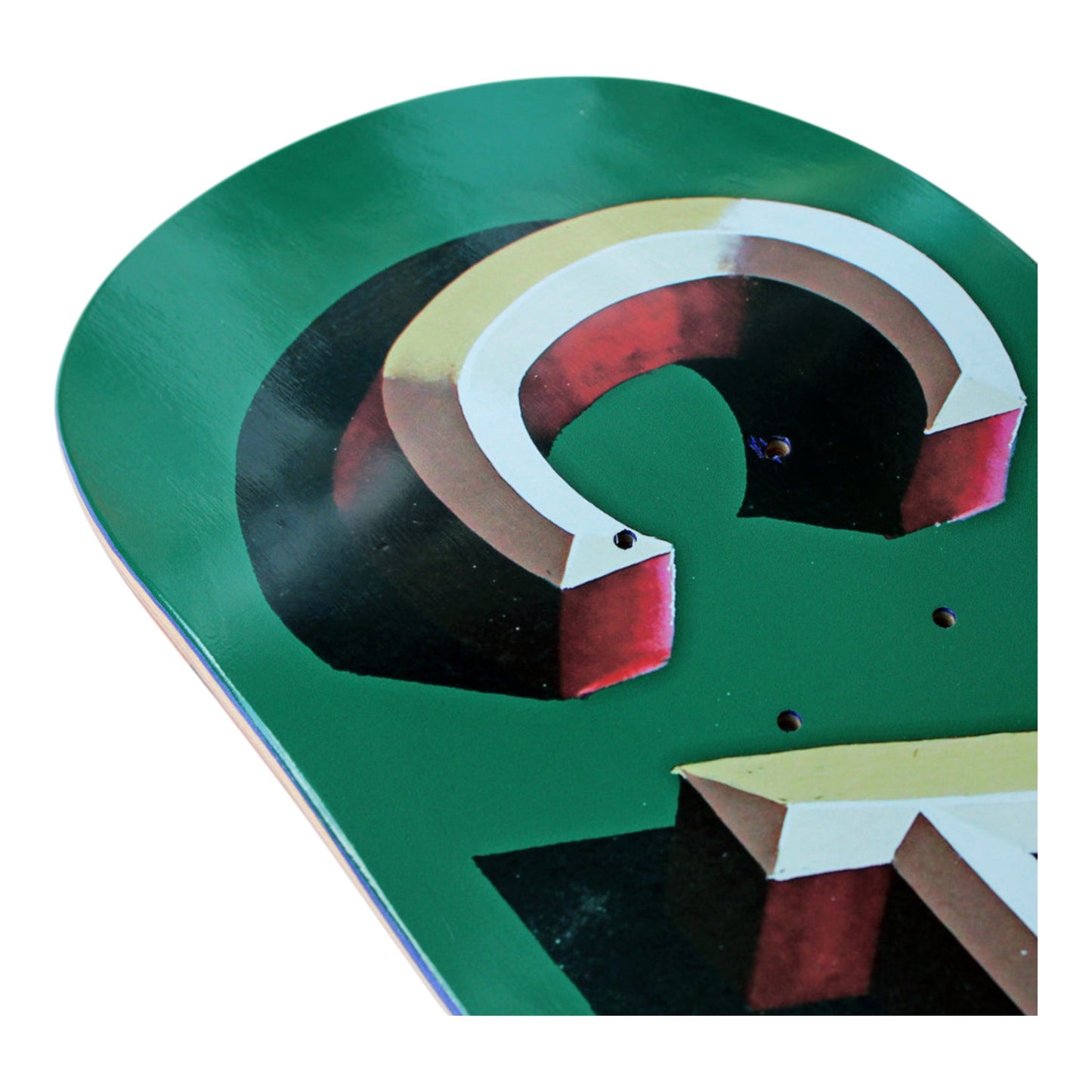 Skate Cafe Mr Finbar C2 Shape Deck Green - 8.375"