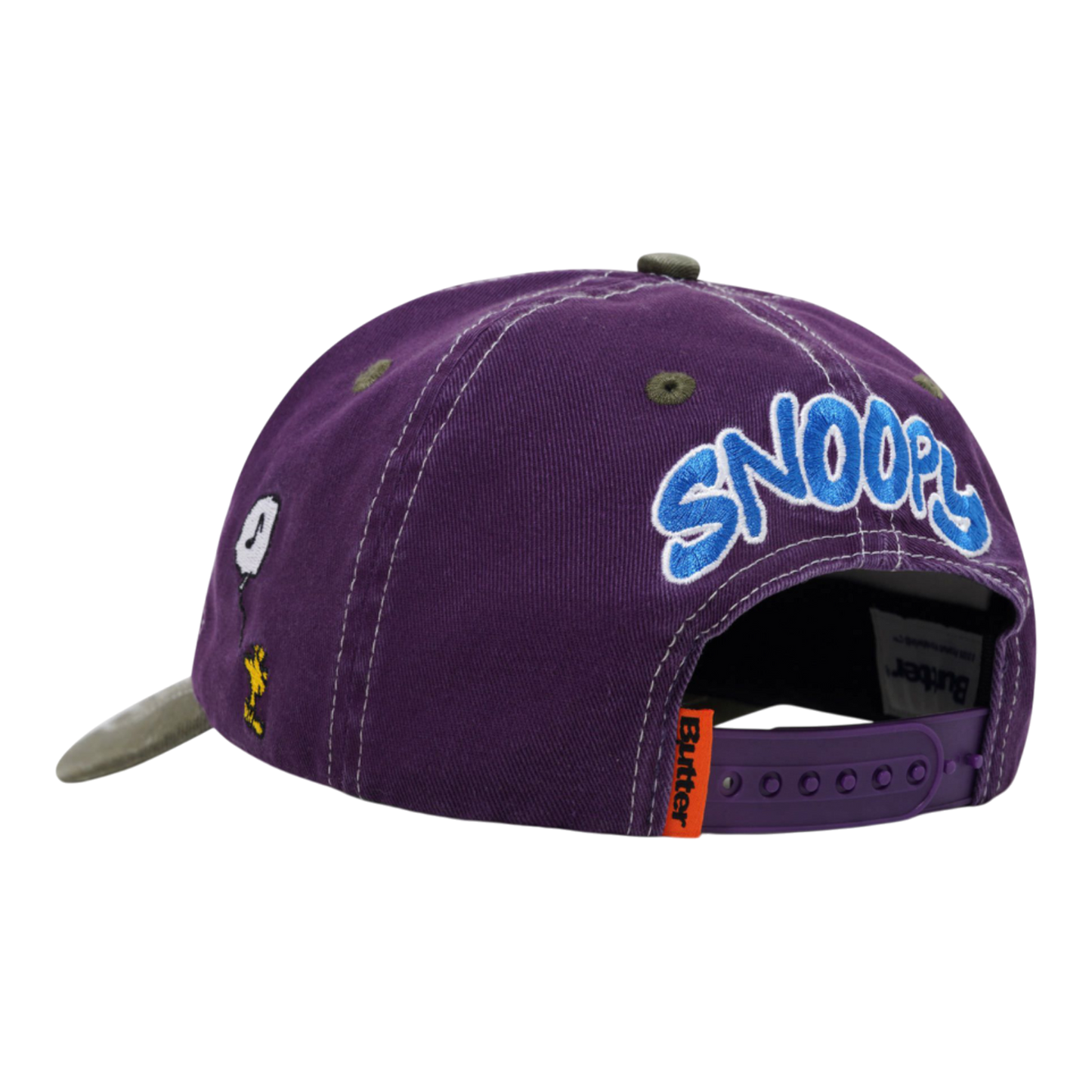 Butter Goods - Music Snapback Cap - Washed Purple / Fern