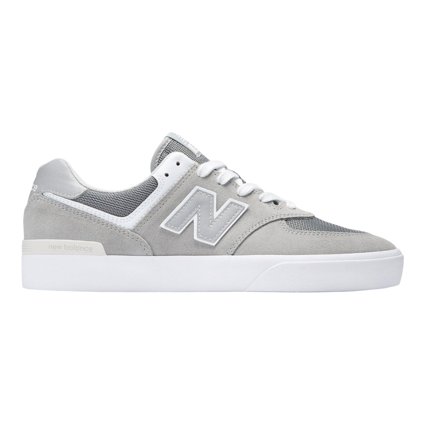 New Balance Numeric 574 Vulc Shoes - Grey/White